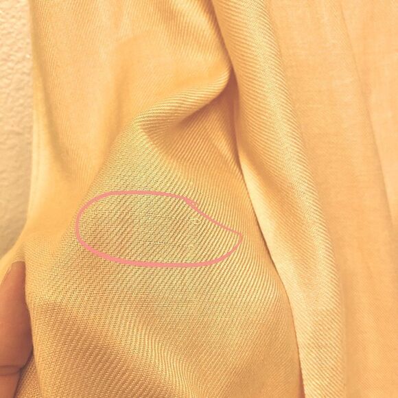 Tan beige large oversized fringe Pashmina Scarf Wrap Shawl 24x96 - Picture 9 of 10